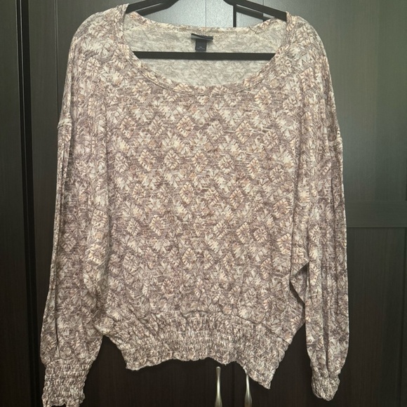 Daytrip Tops - Daytrip Beige Patterned Blouse